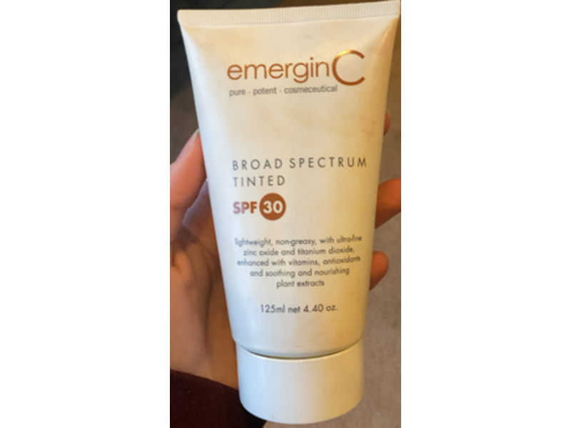 EmerginC Sun Tinted Sunscreen, SPF 30+, 4.40 oz/125 mL