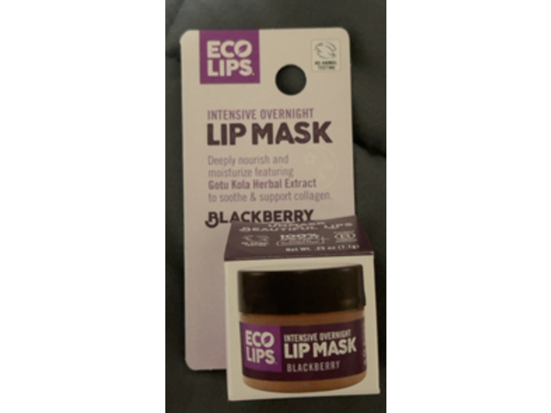Eco Lips Intensive Overnight Lip Mask, Blackberry, 0.25 oz/7.1 g