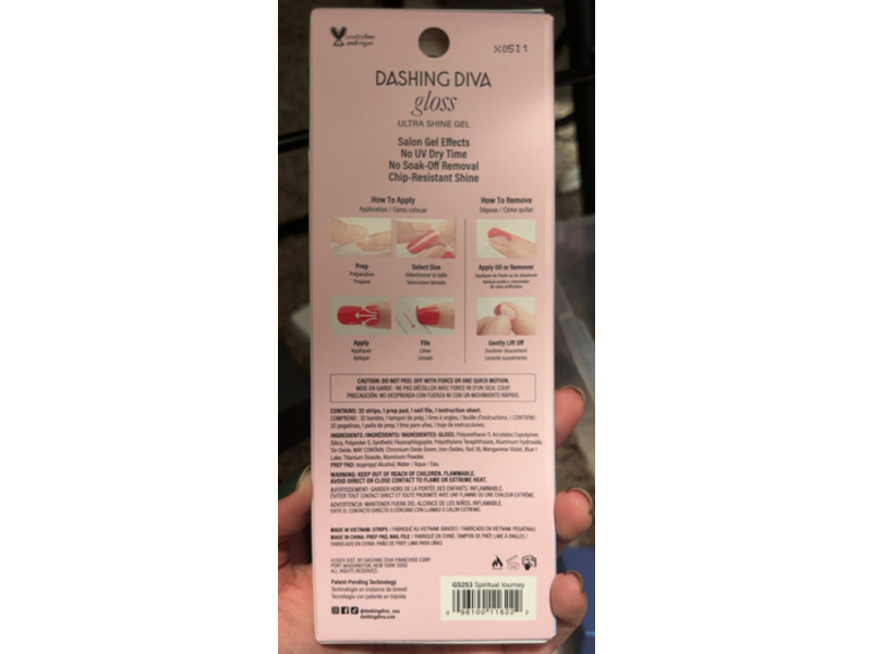 Dashing Diva Glow Ultra Shine Gel Nail Strips, Spiritual Journey, 32 Strips