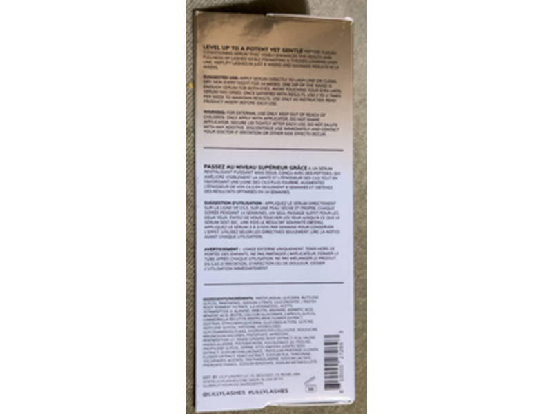 Lilly Lashes Level Up Lash Conditioning Serum, 0.12 fl oz/3.5 mL