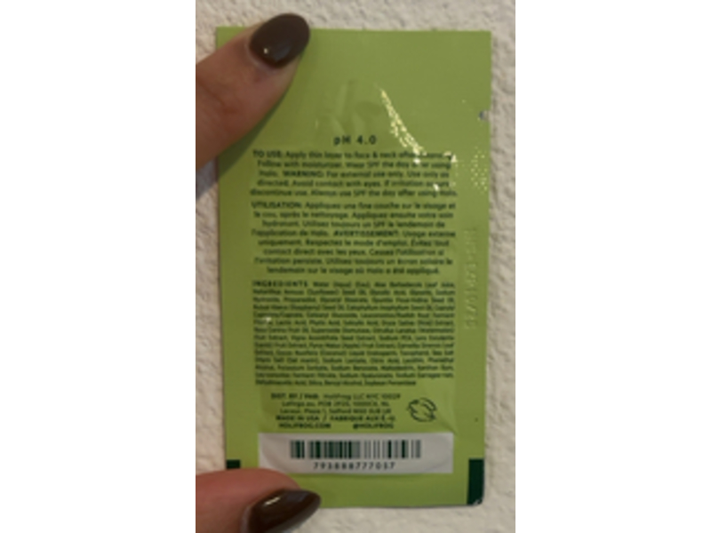 Holifrog Halo AHA + BHA Evening Serum, 0.07 fl oz/2 mL