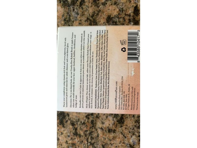 100% PURE Cocoa Pigmented Bronzer, Cocoa Kissed, Bronzer Powder for Face, Contour Makeup, Soft Shimmer, Sun Kissed Glow (Medium Brown w/Neutral Undertones) - 0.32 Oz