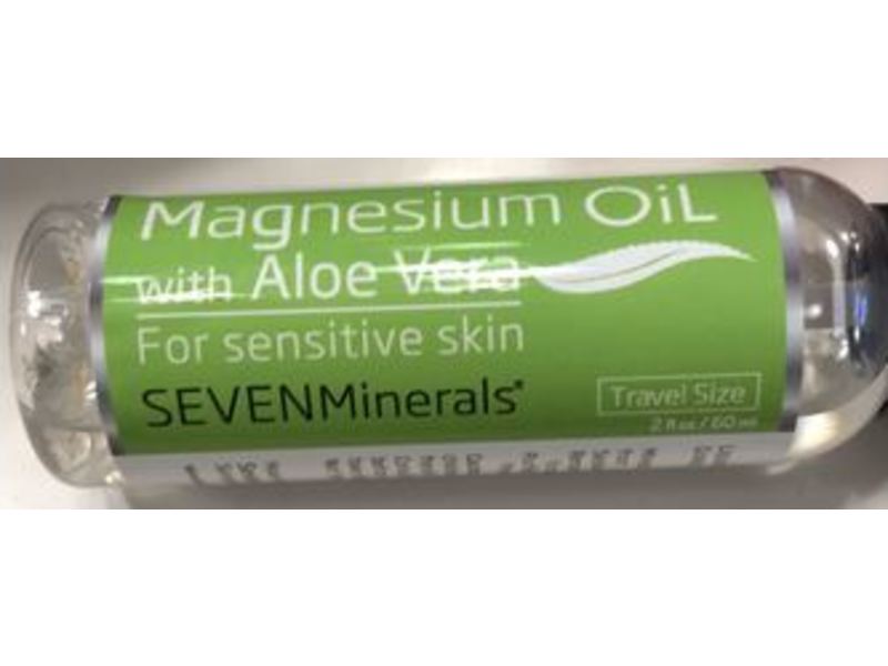 Seven Minerals Magnesium Oil, Aloe Vera, 2 fl oz/60 mL