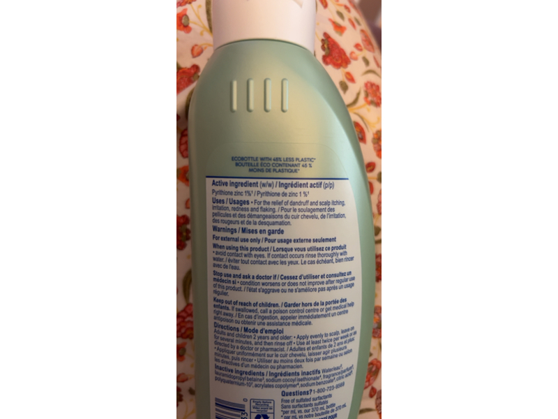 Head & Shoulders Bare Soothing Hydration Dandruff Shampoo, 13.5 fl oz/400 mL, Pack Of 2