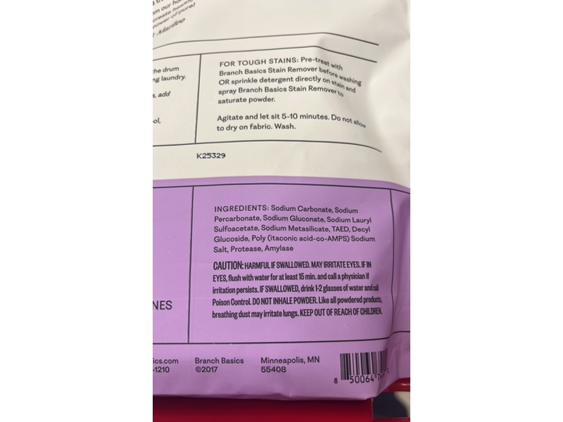 Branch Basics Laundry Detergent, Fragrance Free, 24 oz/680 g, 45 Loads