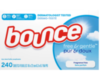 Bounce Fabric Softener Sheets, Free & Gentle, 240 Sheets - thumbnail 2