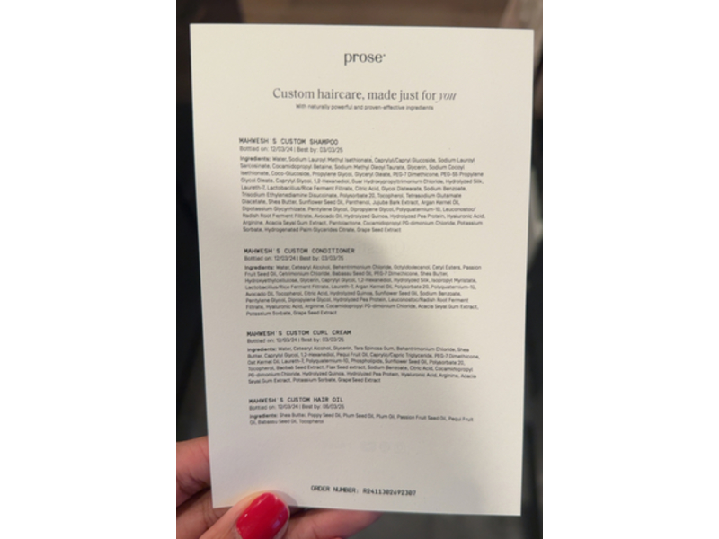Prose Made Just For You Custom Haircare Set