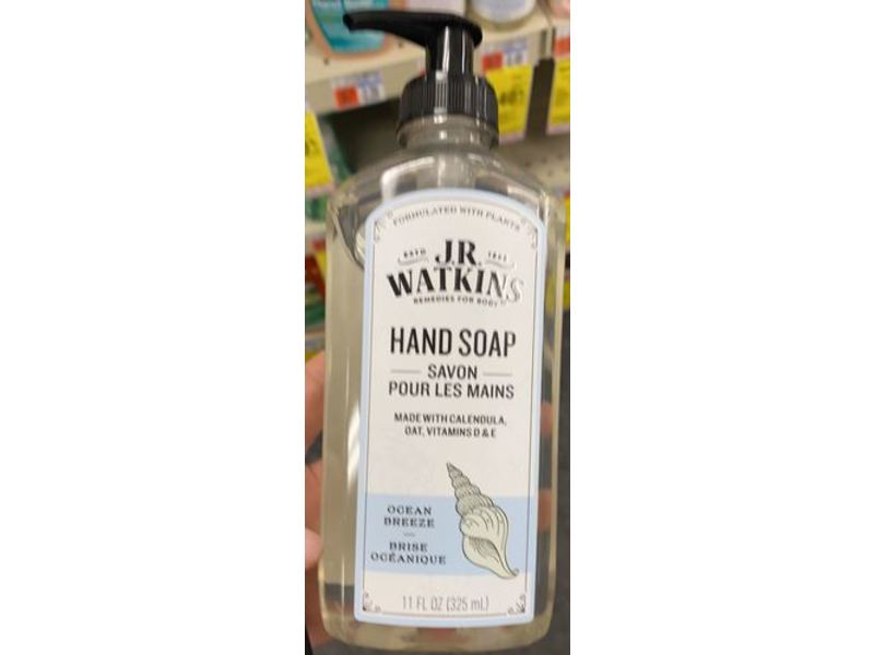 J.r. Watkins Hand Soap, Ocean Breeze, 11 fl oz/325 mL