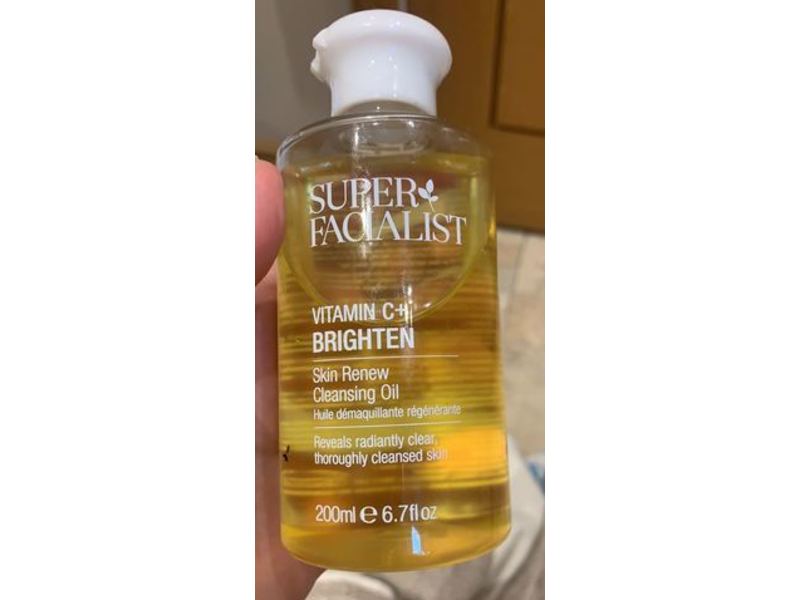 Super Facialist Vitamin C+ Brighten Skin Renew Cleanising Oil, 6.7 fl oz/200 mL