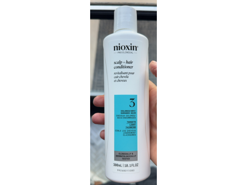 Nioxin Pro Clinical Scalp + Hair Conditioner, System 3, 10.1 fl oz/300 mL