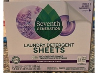 Seventh Generation Laundry Detergent Sheets, Fresh Lavender Scent, 64 Loads, 32 Count - thumbnail 2