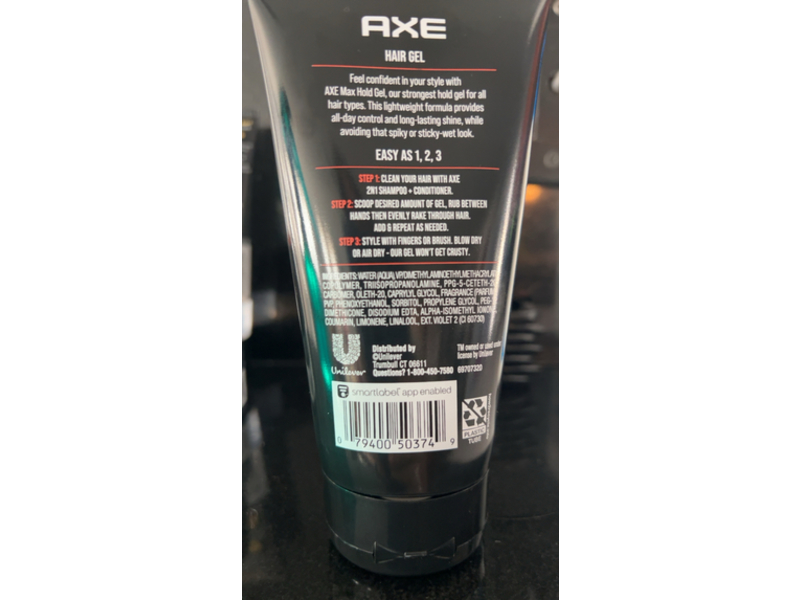 Axe Max Hold Gel Hair Gel, 5 oz/141 g, Pack Of 3