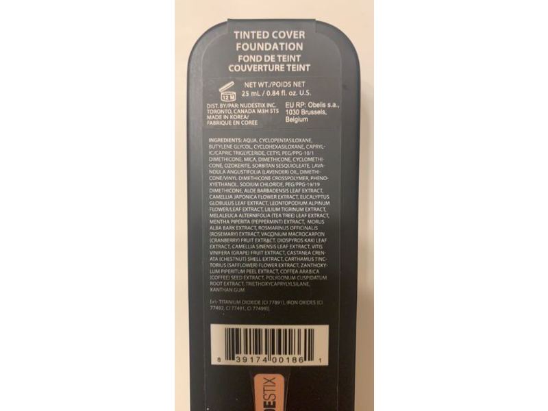 Nudestix Tinted Cover Foundation, Nude 3.5, 0.84 fl oz/25 mL