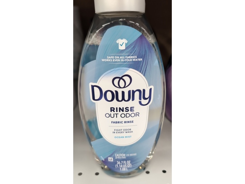 Downy Fabric Rinse Out Odor, Ocean Mist, 36.7 fl oz/1.08 L