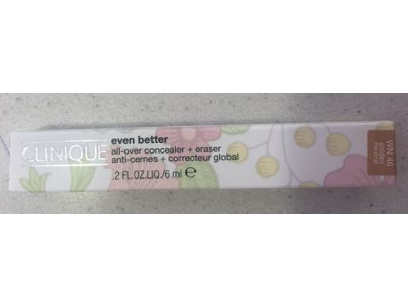 Clinique Even Better All-Over Concealer + Eraser, Wn 46 Golden Neutral, 0.2 fl oz/6 ml