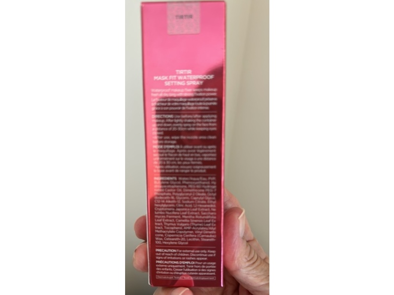 Tirtir Mask Fit Waterproof Setting Spray, 2.70 fl oz/80 mL