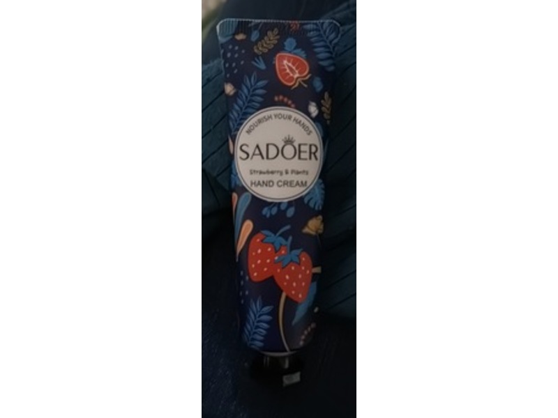 Sadoer Hand Cream, Strawberry & Plants, 30 g