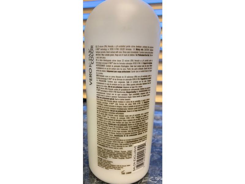 Joico Vero K-Pak Color Veroxide Creme Developer Lotion, 32 fl oz/950 mL