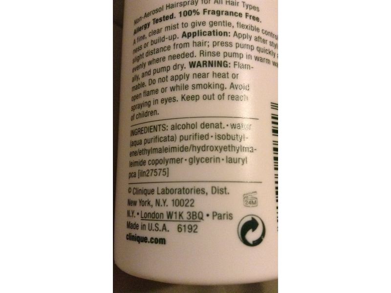 Clinique Non-Aerosol Hairspray, 8.45 fl oz/250 mL