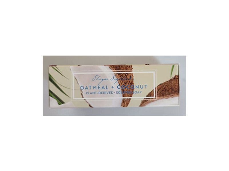 Shugar Soapworks Scented Bar Soap, Oatmeal & Coconut, 5 oz/141.7 g