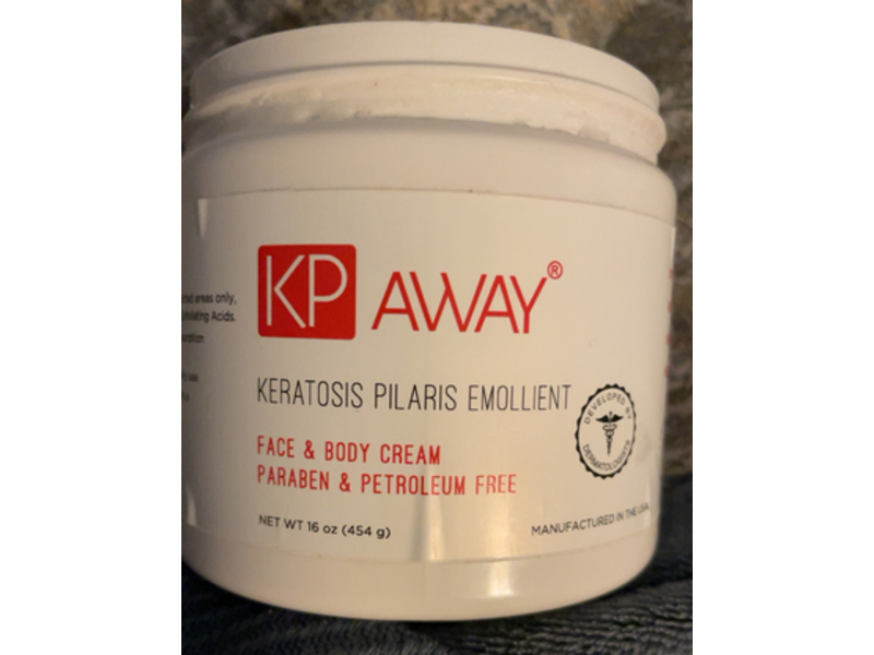 KP Away Keratosis Pilaris Emollient Face & Body Cream, 16 oz/454 g