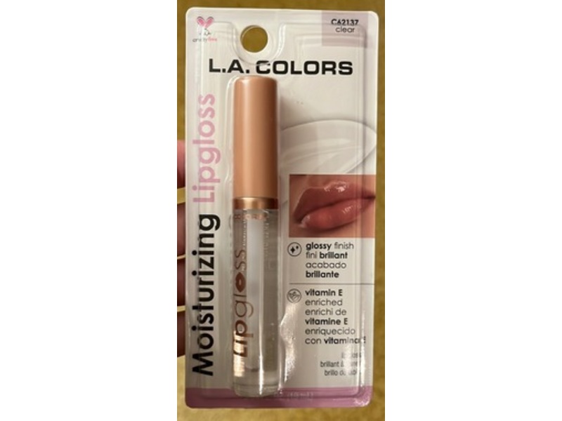 L.A. Colors Moisturizing Lipgloss, CA2137 Clear, 10 mL