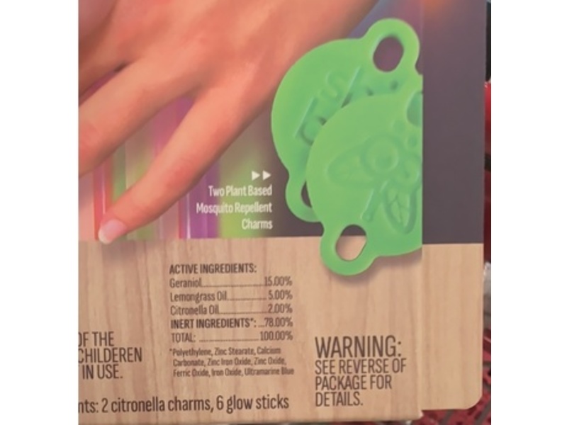Shubug Charm & Glow Bracelets Mosquito Repellent, Geraniol & Citronella, 6 Count