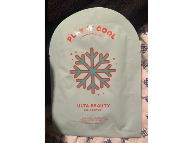 Ulta Beauty Play It Cool Freezable Sheet Mask, 0.6 oz/18 g