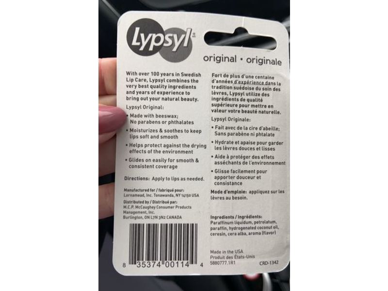 Lypsyl Moisturizing Hydratant Lip Balm, Original, 4.2 g