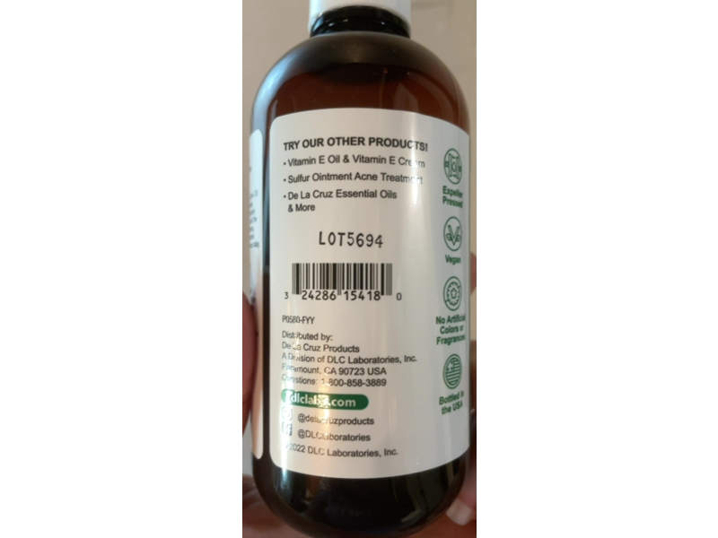 De La Cruz Pure Olive Oil, 8 fl oz/236 mL