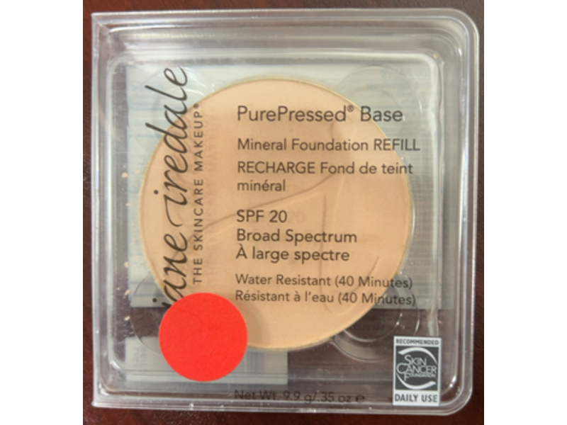 Jane Iredale PurePressed Base Mineral Foundation Refill, SPF 20 Light Beige, 0.35 oz/9.9 g
