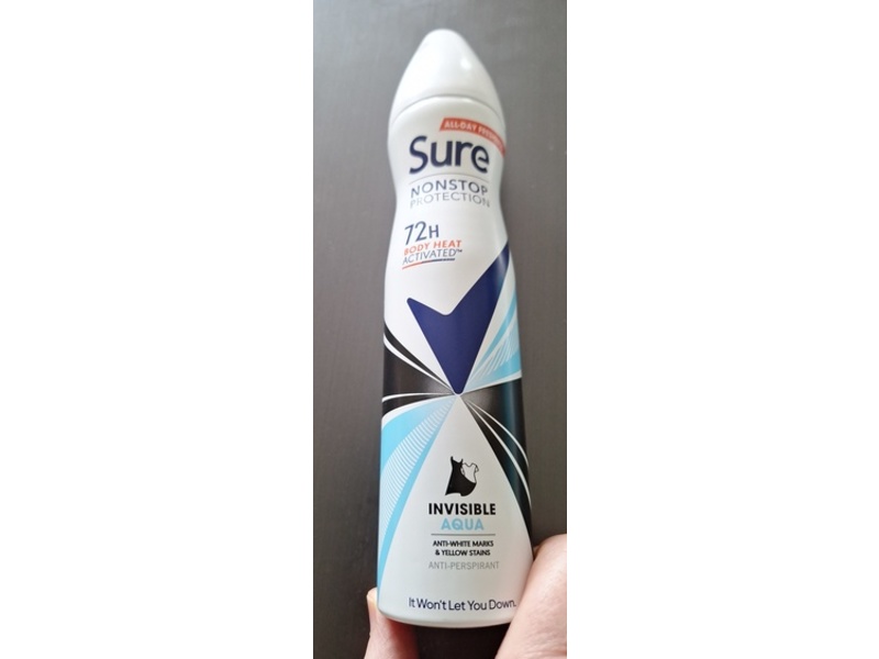 Sure Nonstop Protection Anti-Perspirant, Aqua, 250 mL