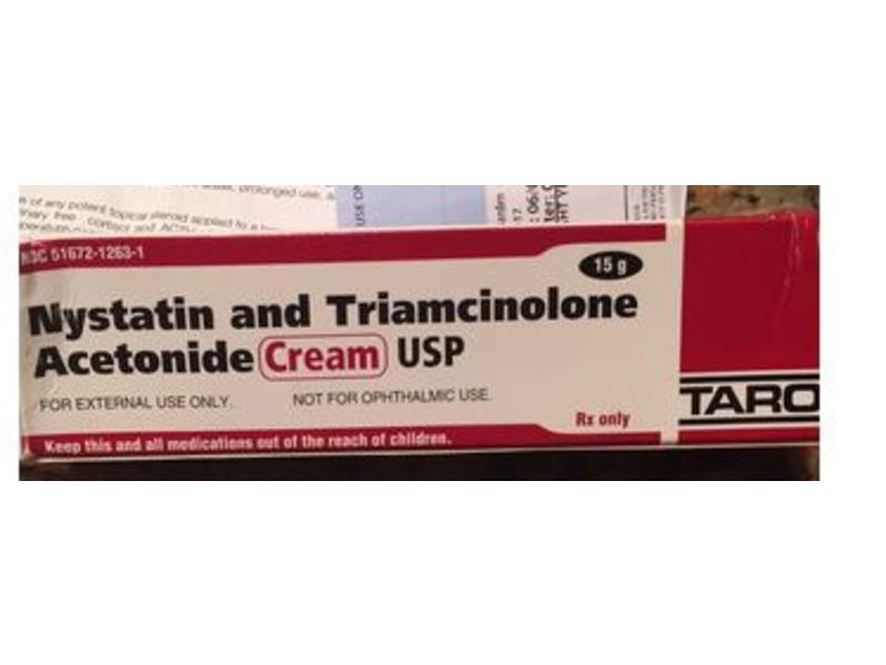 Nystatin and Triamcinolone Acetonide Cream USP, 15 g, Taro Pharmaceuticals (RX)