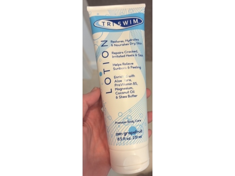 Triswim Premium Body Care Lotion, Zen Grapefruit, 8.5 fl oz/251 mL