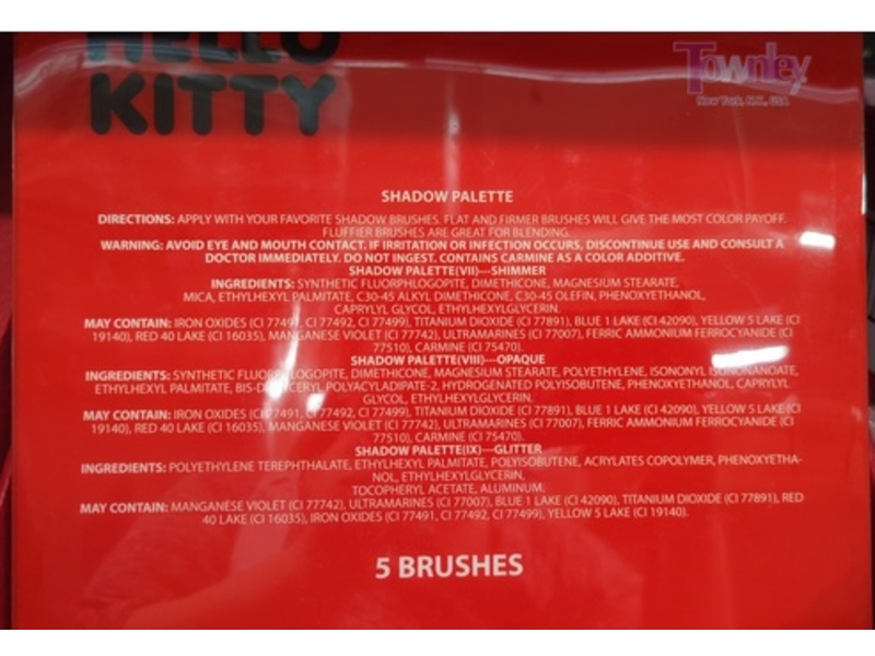 Hello Kitty Shadow Palette & Brushes Set, 1.08 oz/30.5 g