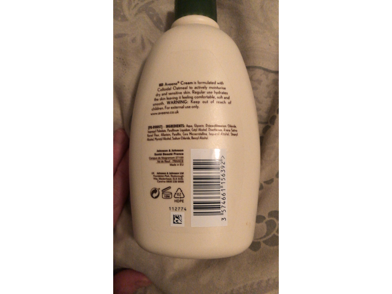 Aveeno Daily Moisturizing Cream, Colloidal Oatmeal, 100 mL