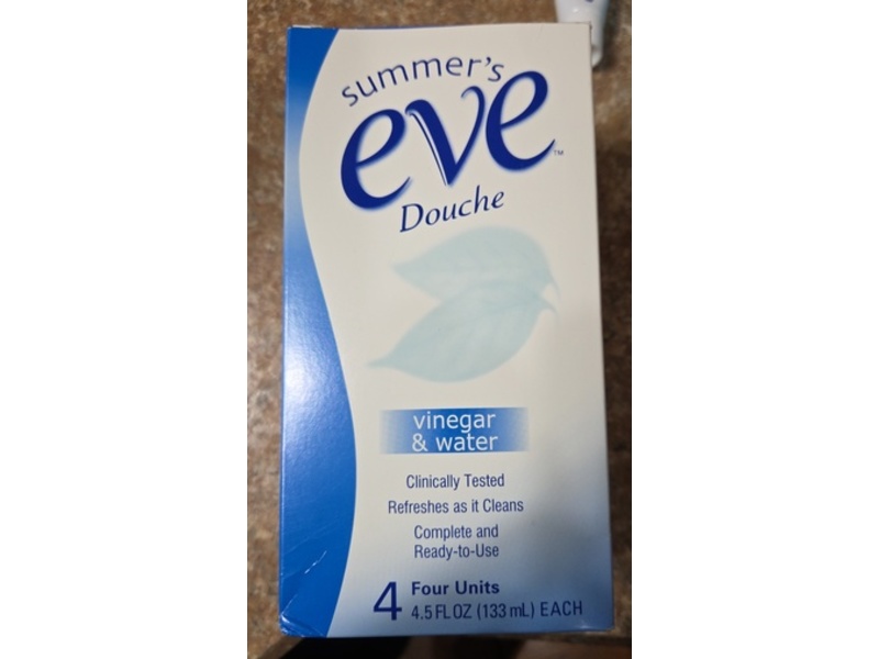 Summer's Eve Douche, Vinegar & Water, 4.5 fl oz/133 mL, 4 Count