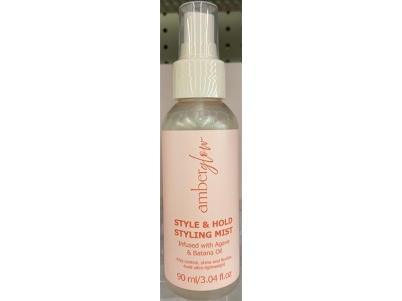 Amber Glow Style & Hold Styling Mist, Agave & Batana Oil, 3.04 fl oz/90 mL