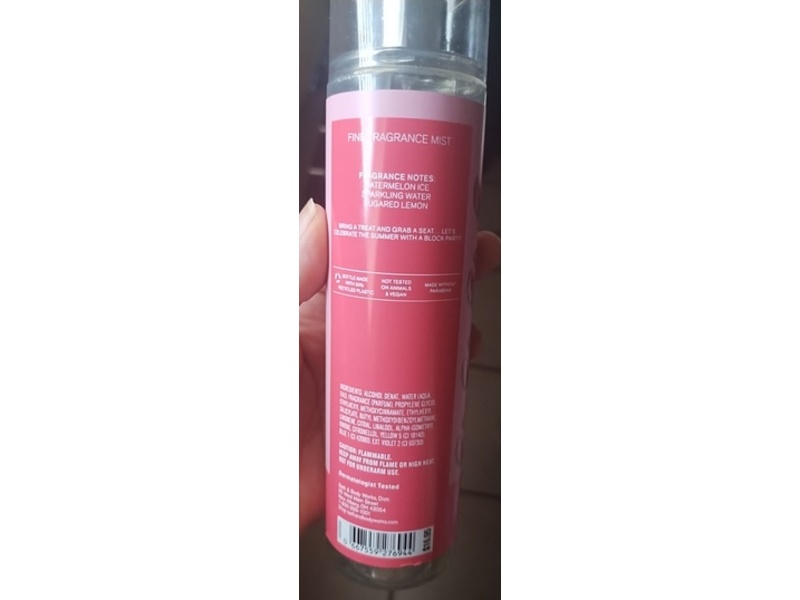 Bath & Body Works Fine Fragrance Mist, Watermelon Lemonade, 8 fl oz/236 mL