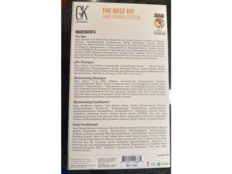 GK HAIR Global Keratin The Best Kit Hair Taming System