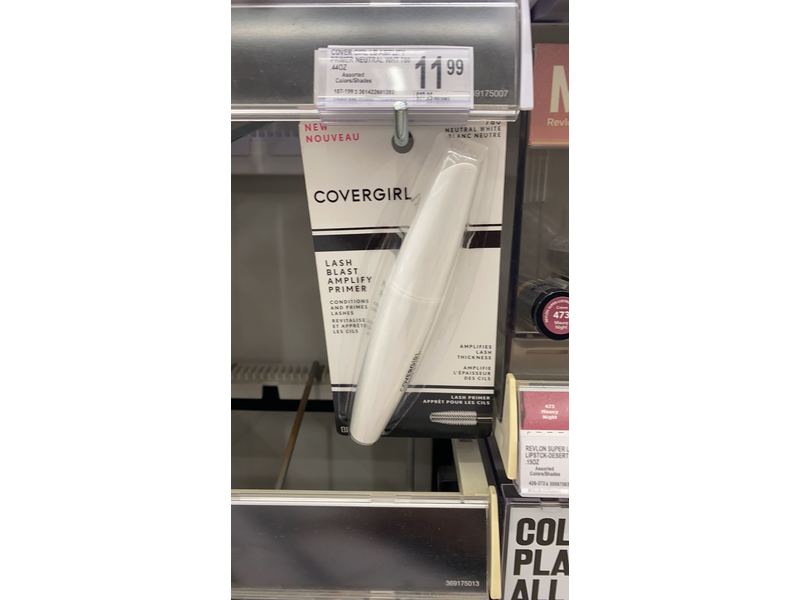 CoverGirl Lash Blast Amplify Eyelash Primer, 780 Neutral White, 0.44 fl oz/13.1mL