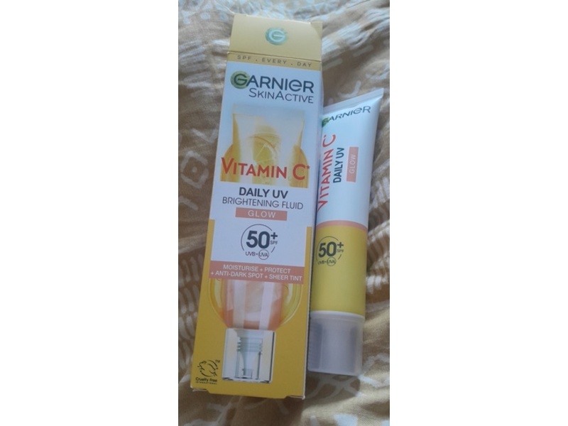 Garnier Skin Active Daily UV Brightening Fluid Sunscreen, SPF 50+, 40 mL