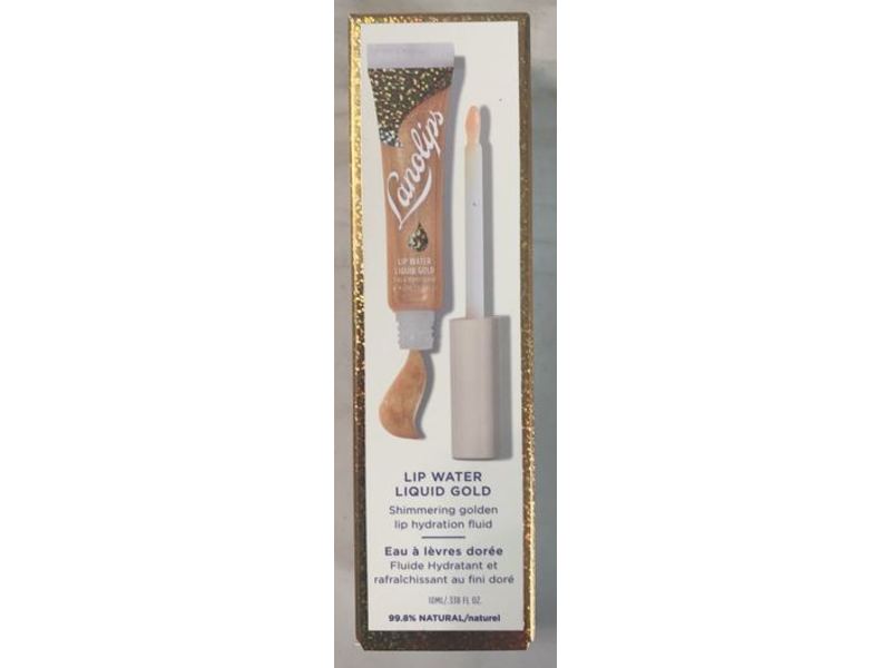Lanolips Lip Water Liquid, Gold, 0.338 fl oz/10 mL