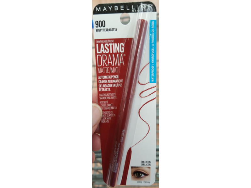 Maybelline New York Lasting Drama Matte Automatic Pencil, 900 Rusty Terracotta, 0.01 oz/2.80 g