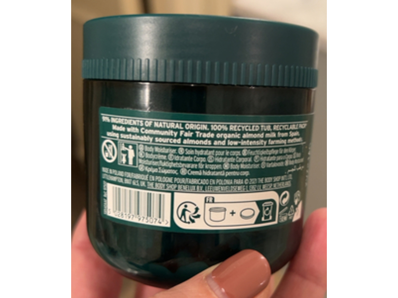 The Body Shop Body Yogurt, Almond Milk, 6.91 oz/196 g