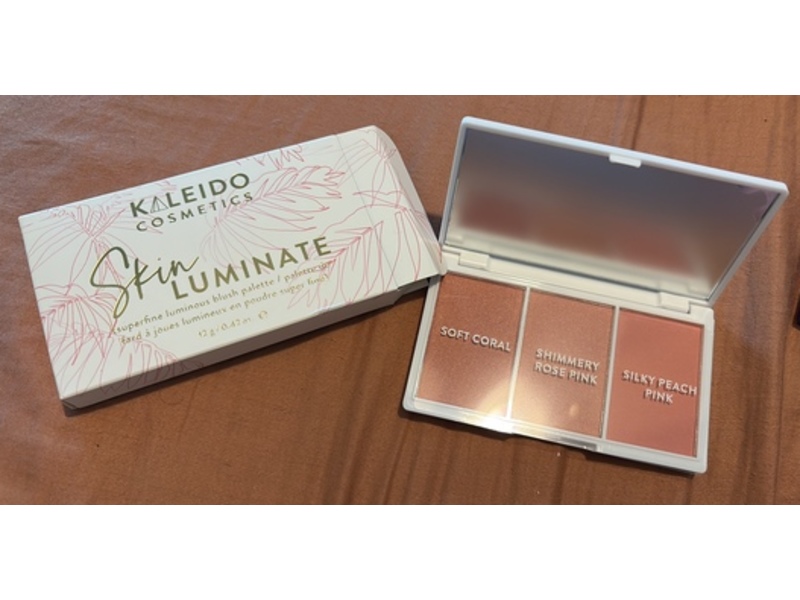 Kaleido Cosmetics Skin Luminate Superfine Luminous Blush Palette, 0.42 fl oz/12 g