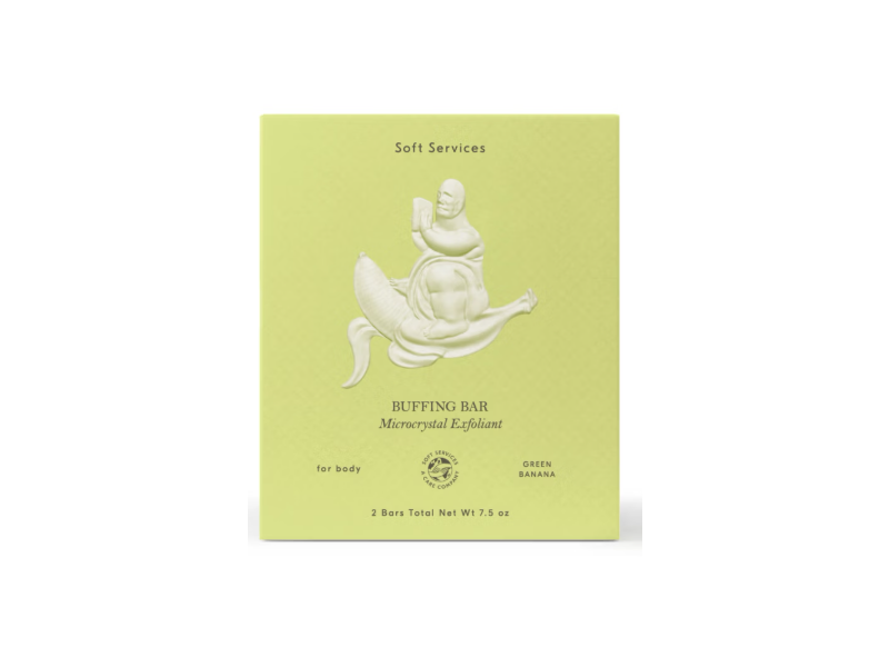 Soft Service Buffing Bar, Green Banana, 7.5 oz, 2 Count