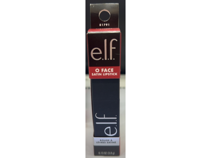 E.l.f. O Face Satin Lipstick, Shameless, 0.13 oz/3.8 g