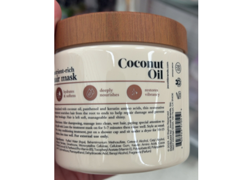 Oliology Nutrient - Rich Hair Mask, Coconut Oil, 12 oz/340 g