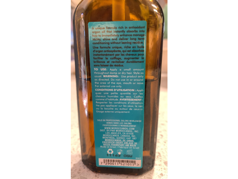 Moroccanoil Treatment, Original, 3.4 fl oz/100 mL